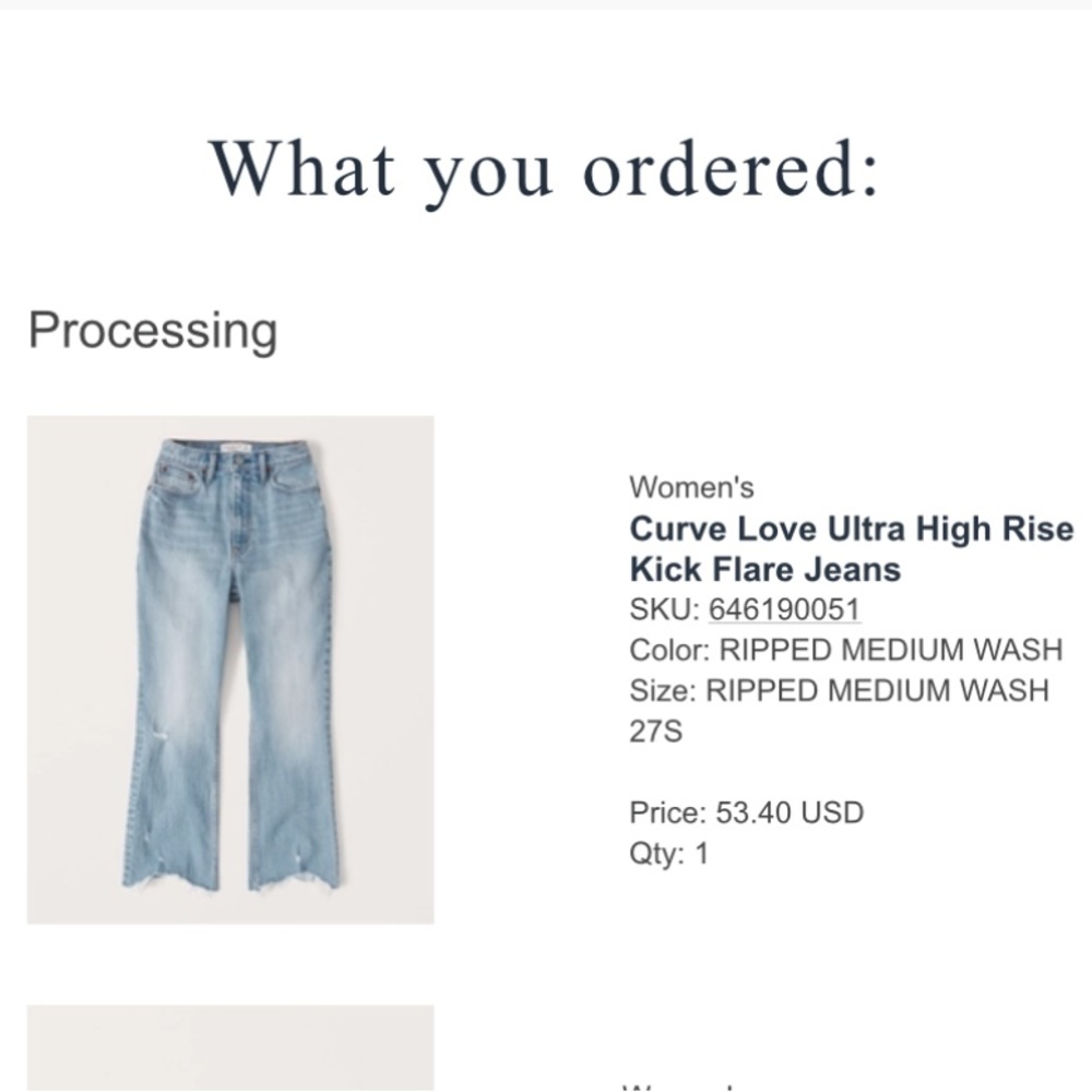 Abercrombie jeans